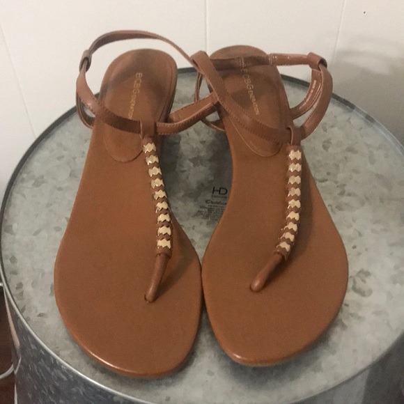 BCBGeneration Shoes - BCBG Thong Sandal w/ Gold embellishment